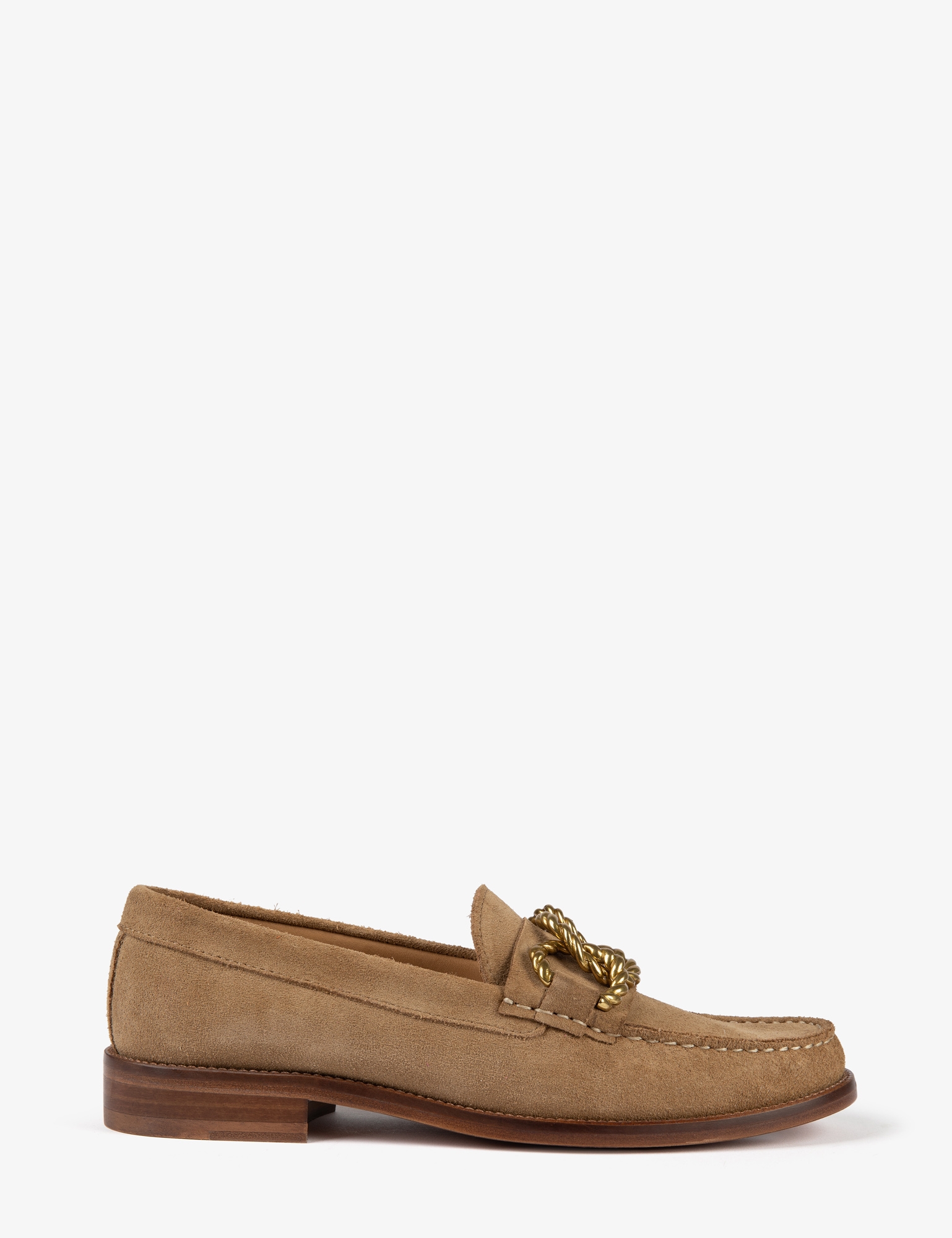 Braided Barley Suede Loafer - Camel| Women Shoes | Penelope Chilvers
