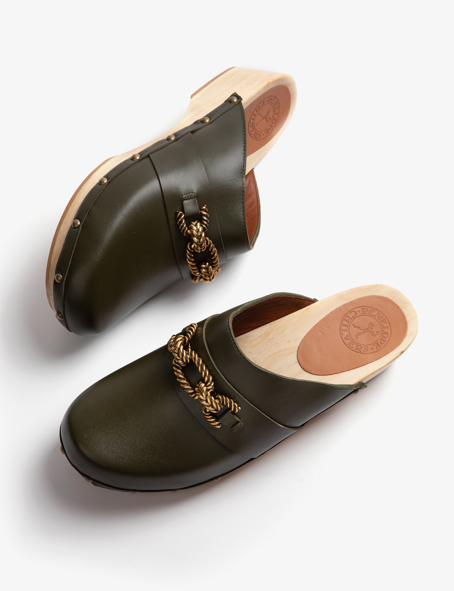 Low Barley Twist Leather Clog| Women's Clogs |Penelope Chilvers
