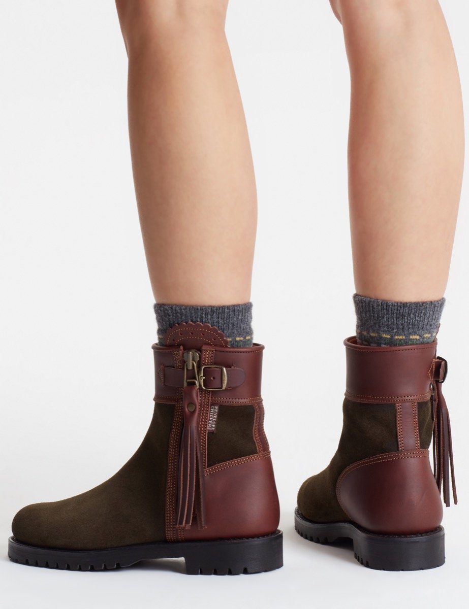 Inclement Cropped Tassel Boot | Penelope Chilvers