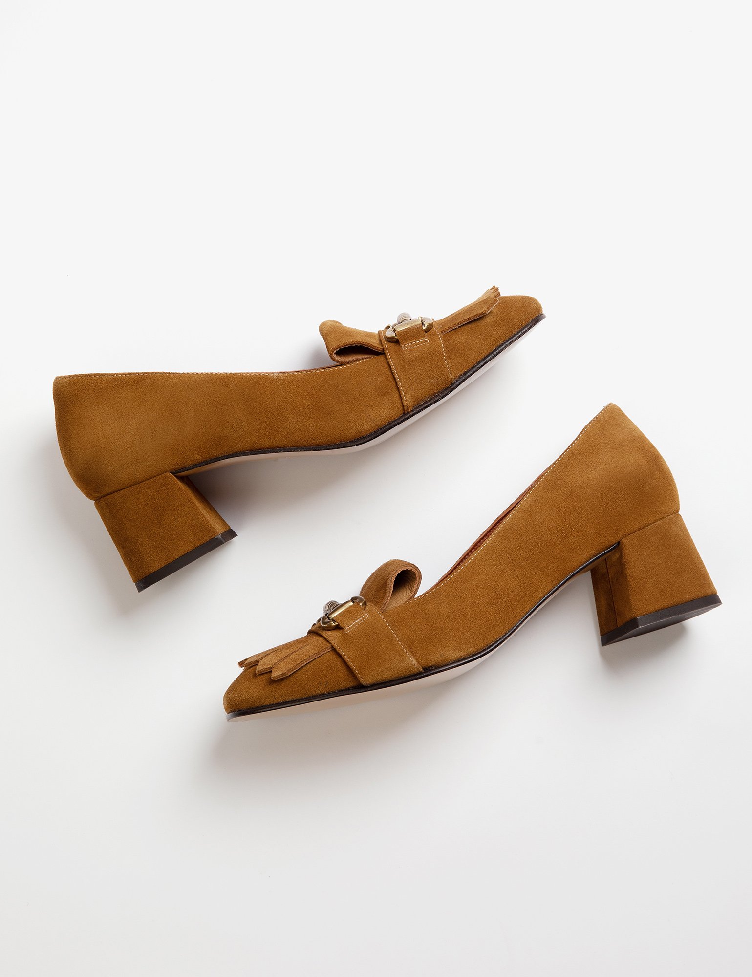 Coquette Suede Horsebit- Tan | Womens Shoes|Penelope Chilvers