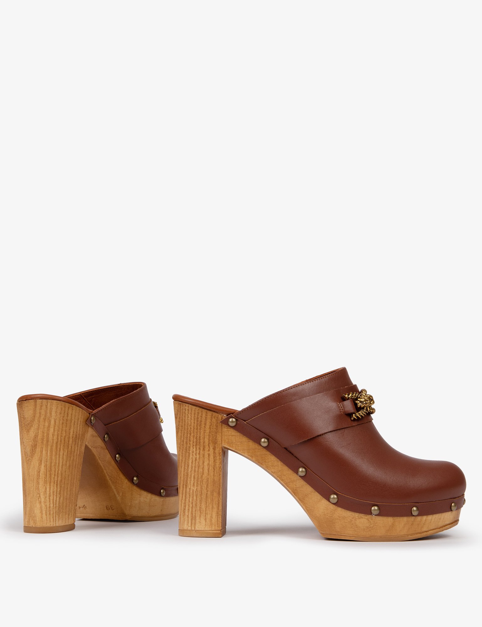 High Barley Twist Leather Clog | Women's Clog|Penelope Chilvers