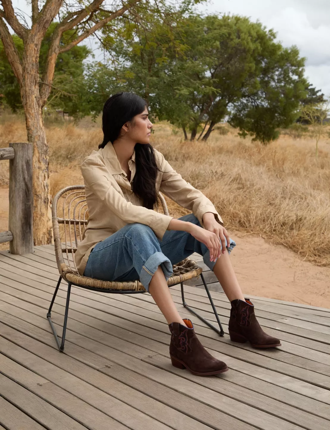 Cassidy Suede Embroidered Boot