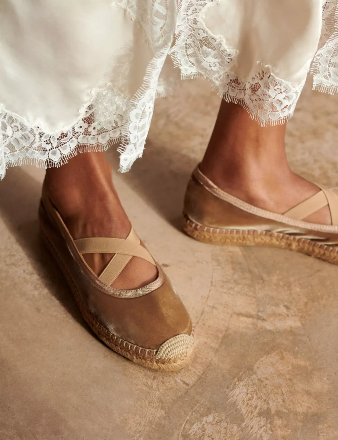 chico velvet espadrille honey campaign