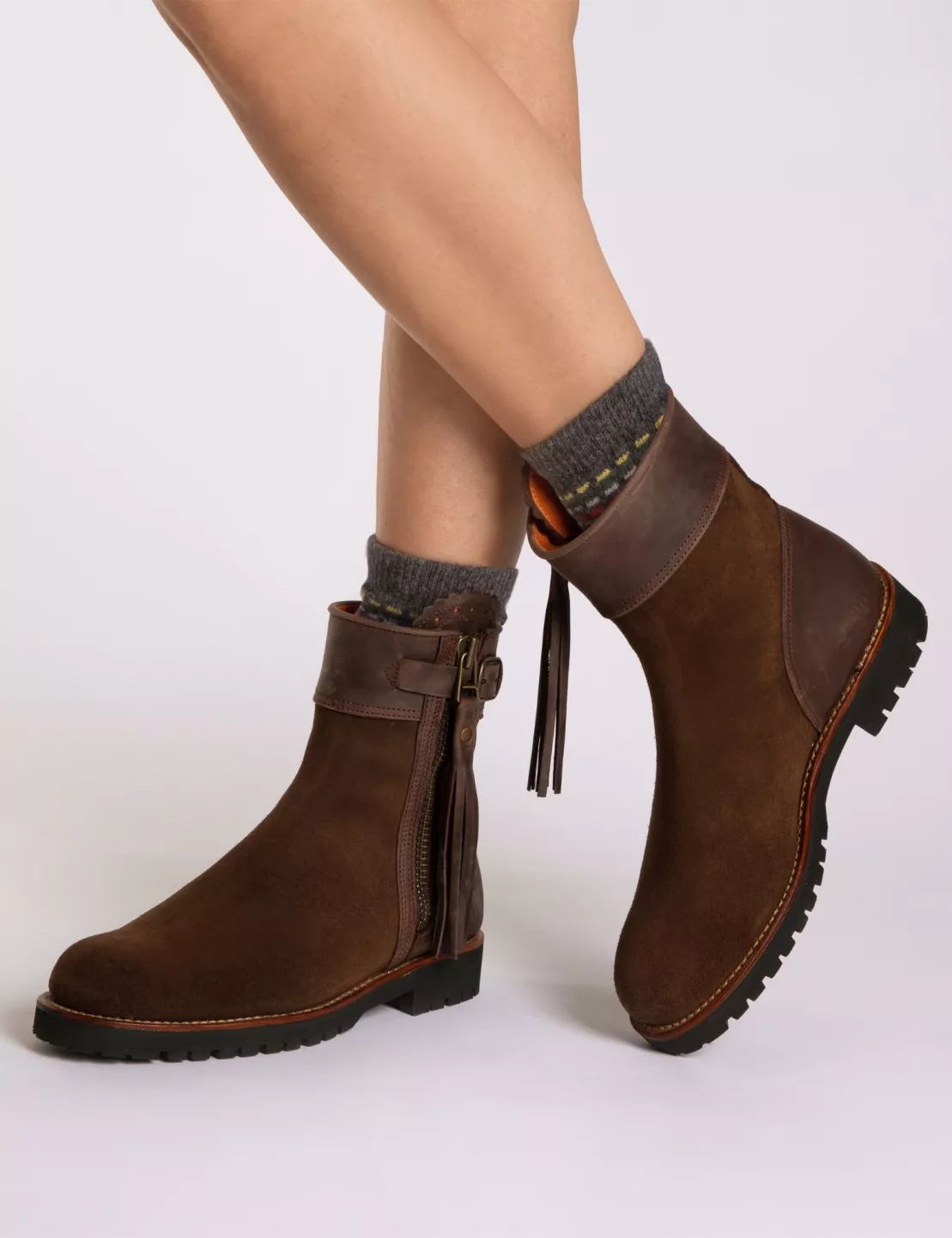 Inclement Cropped Tassel Boot