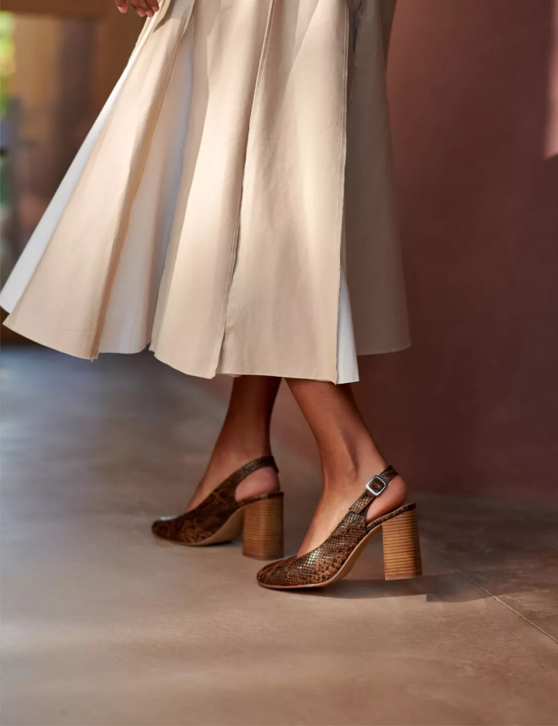 high honey snake effect shoe campaign