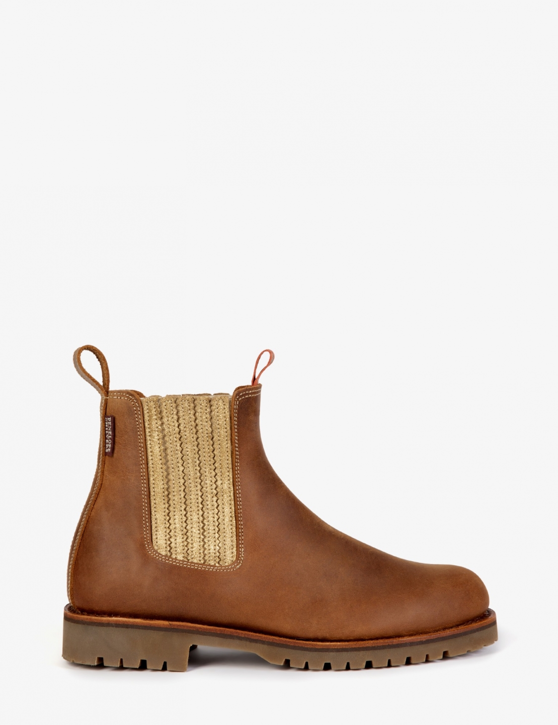 Oscar Leather Boot - Tan/Gold | Penelope Chilvers