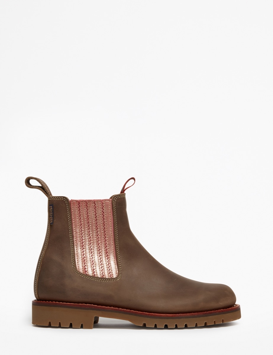 Oscar Leather Boots - Khaki | Chelsea | Chilvers