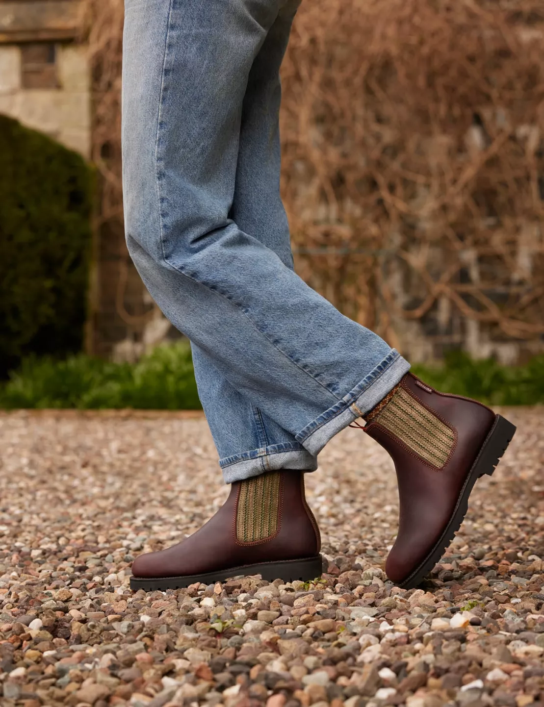 Oscar Wool-Lined Chelsea Boot in Conker/Khaki | Women's Boots Oscar Wool-Lined Chelsea Boot in Conker/Khaki | Women's Boots