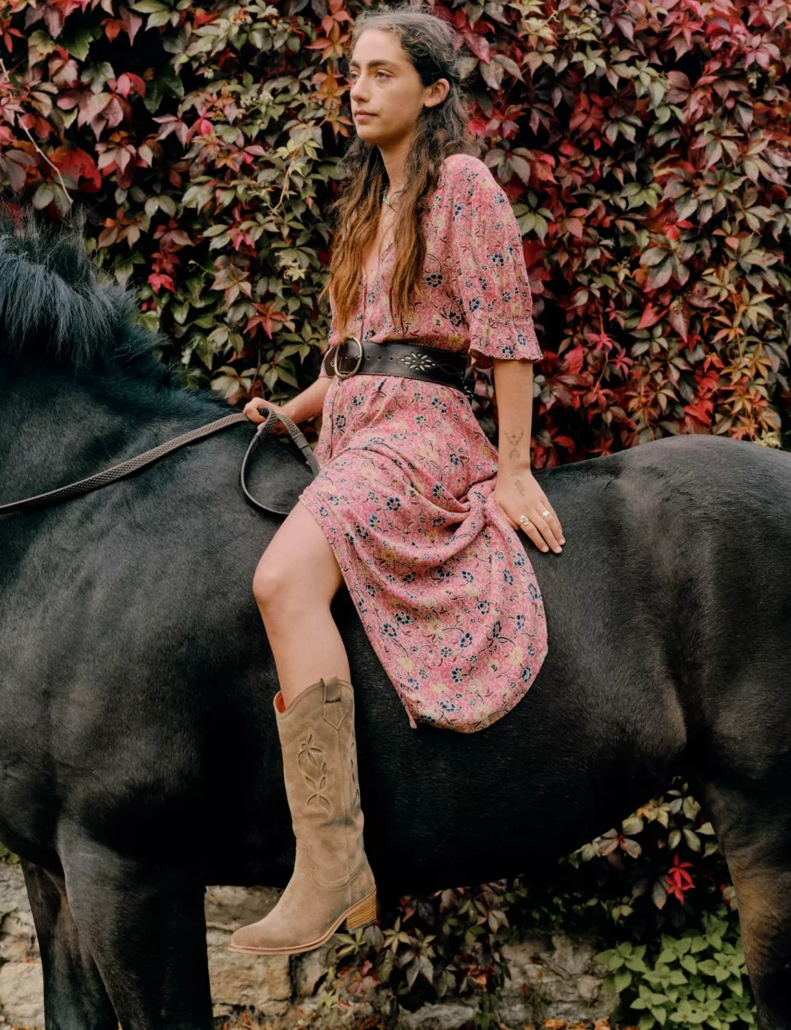 jasmine embroidered cowboy boot bucolia
