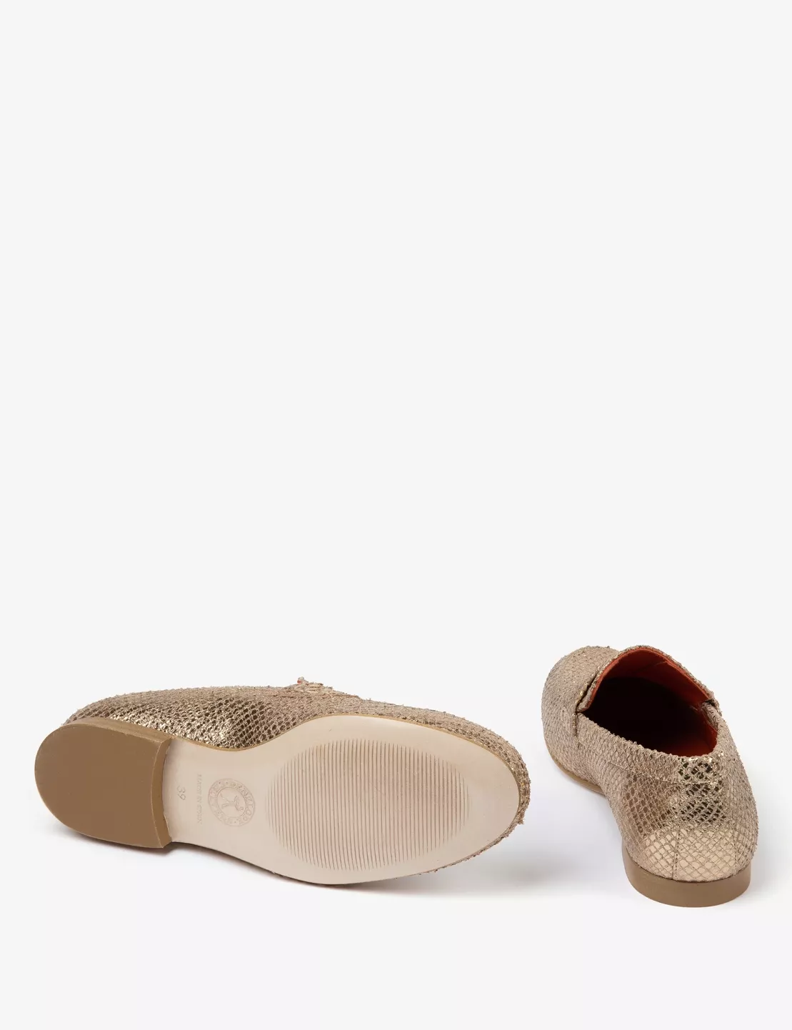 Bonnie Metallic Python Effect Loafer