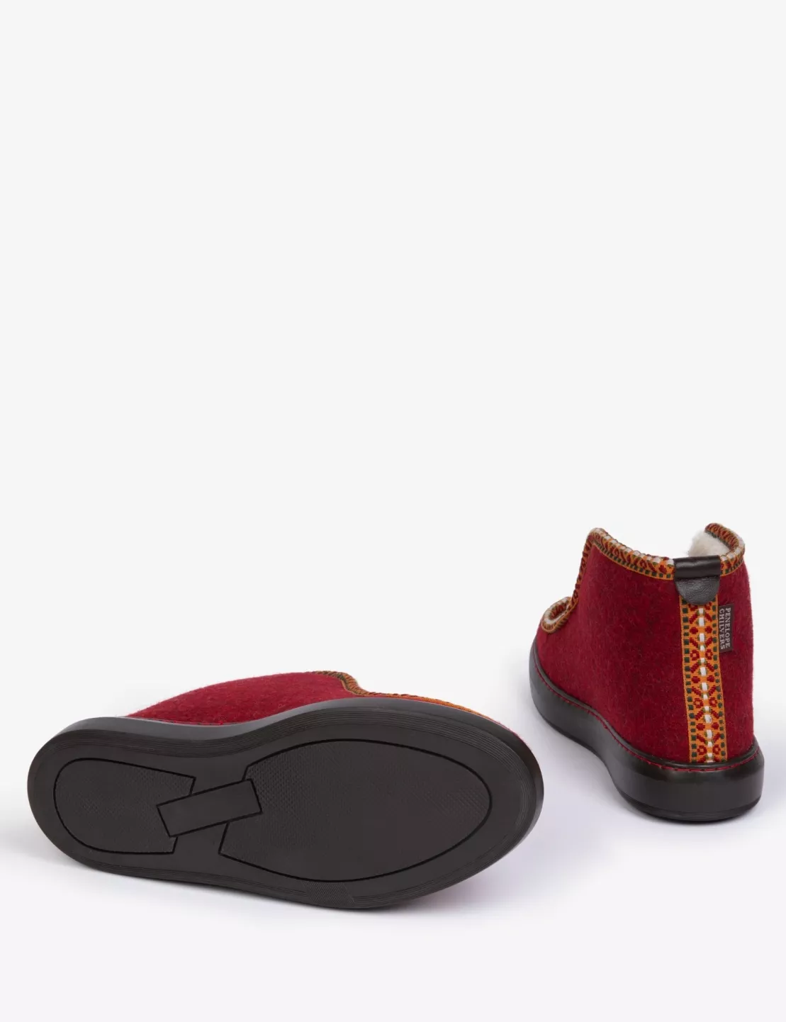 inuit-felt-wool-lined-slipper-claret-4