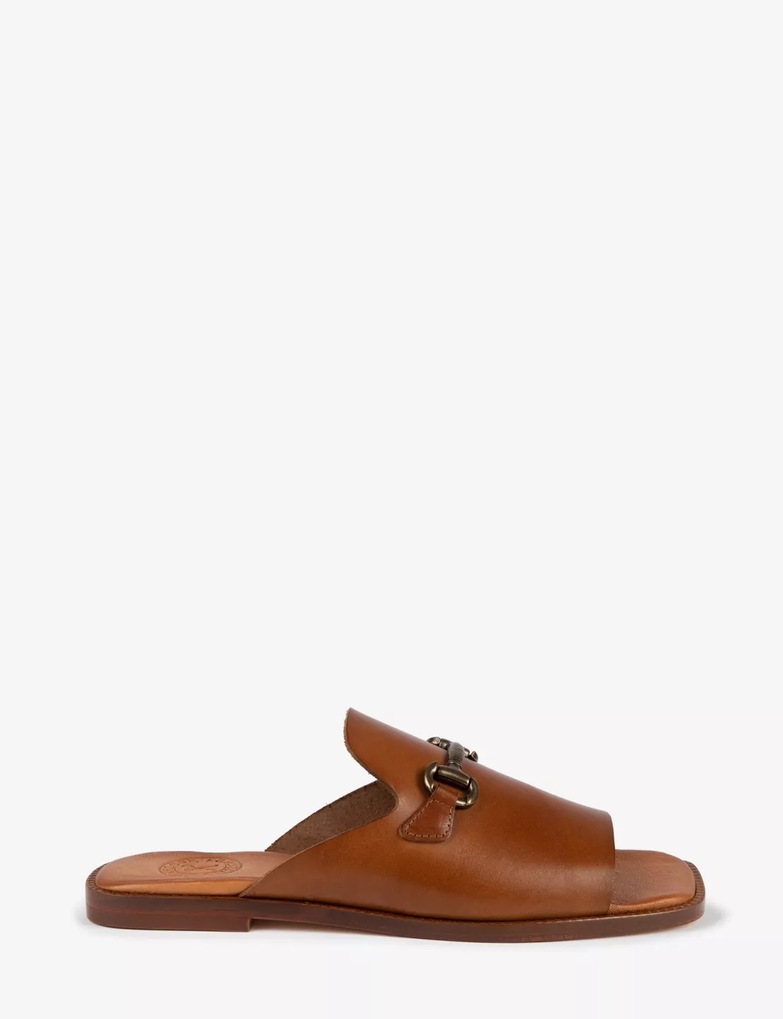 Tan mule slides hotsell