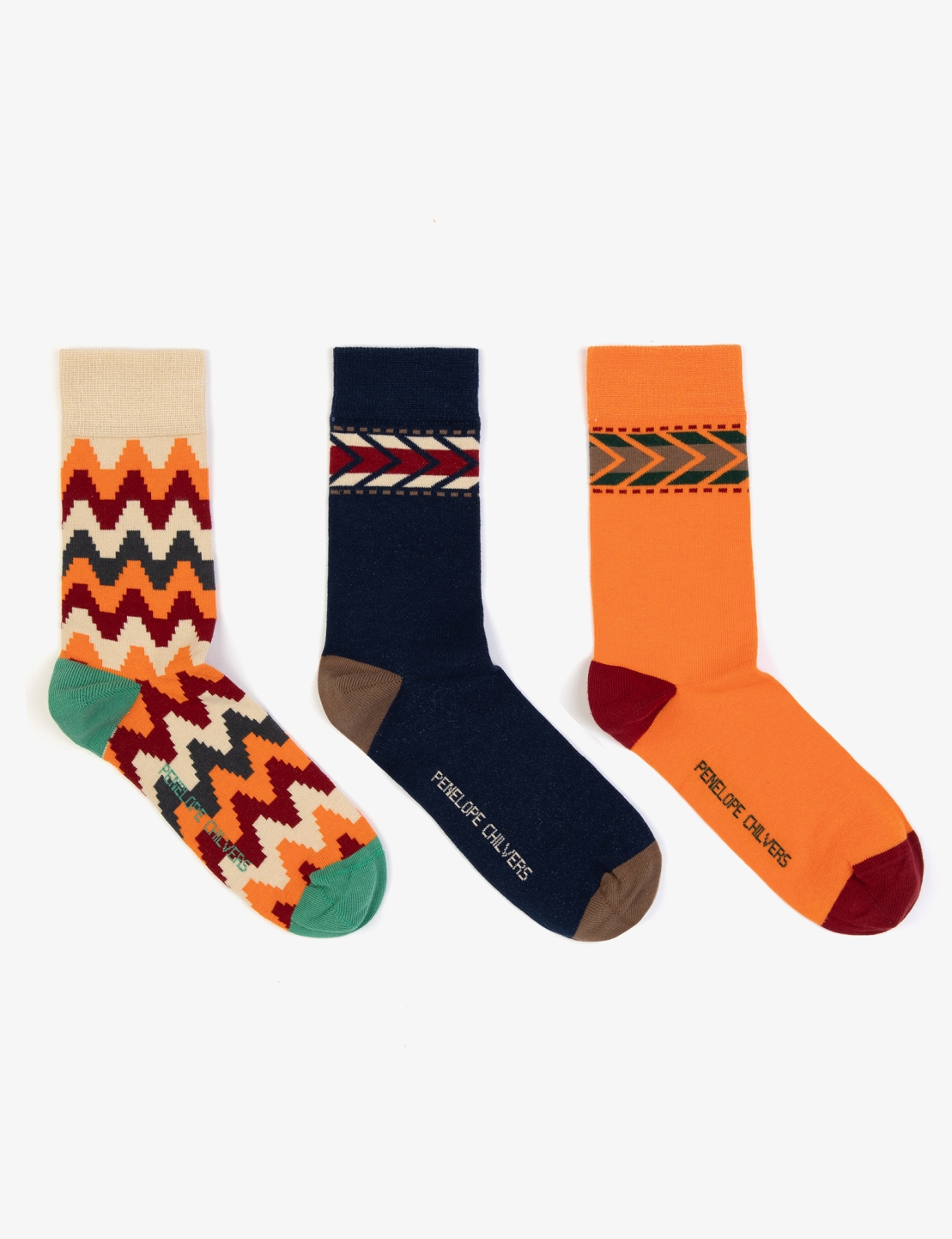 Wyoming Cotton Socks - Multi |Womens Socks| Penelope Chilvers