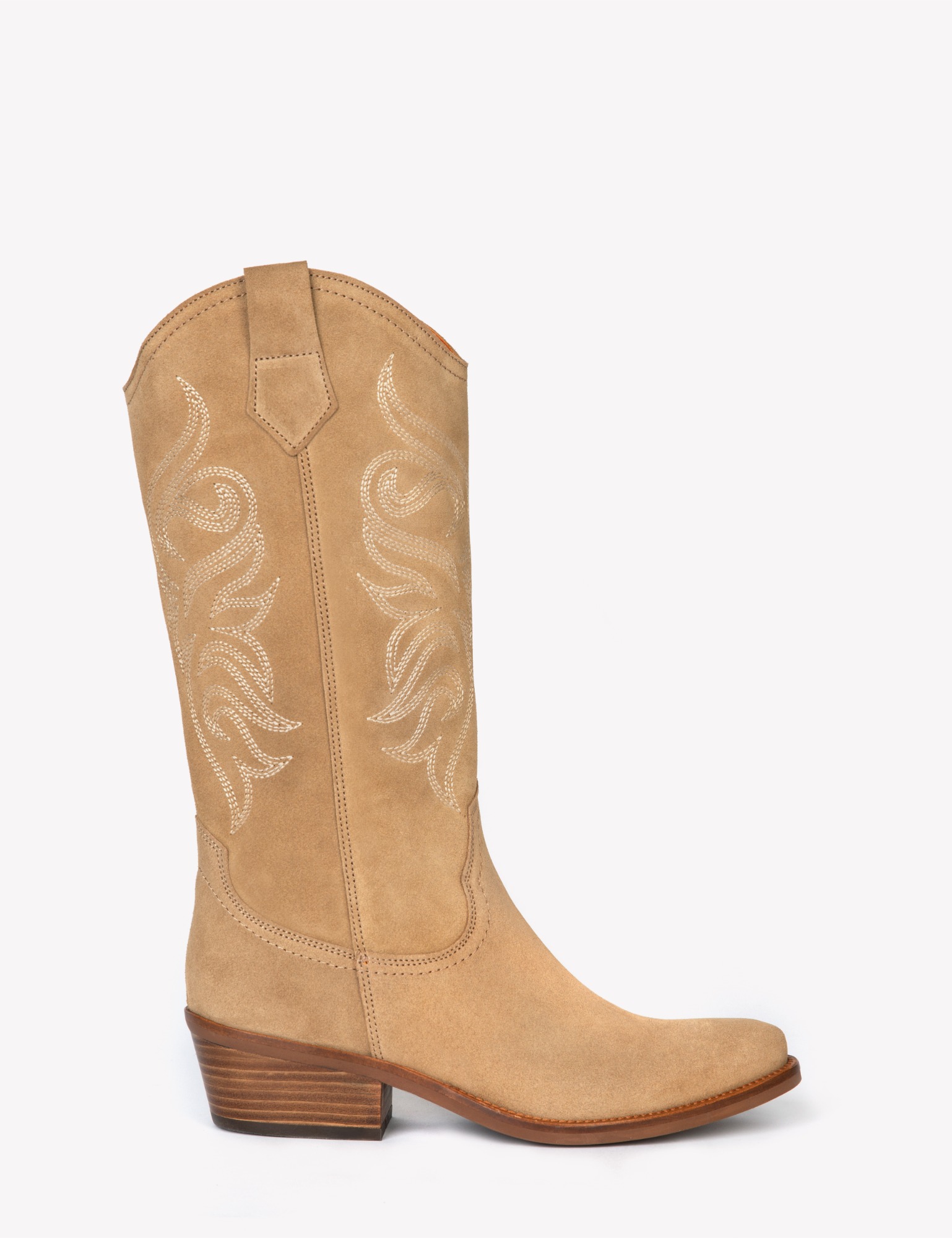 Discontinued - Goldie Suede Cowboy Boot