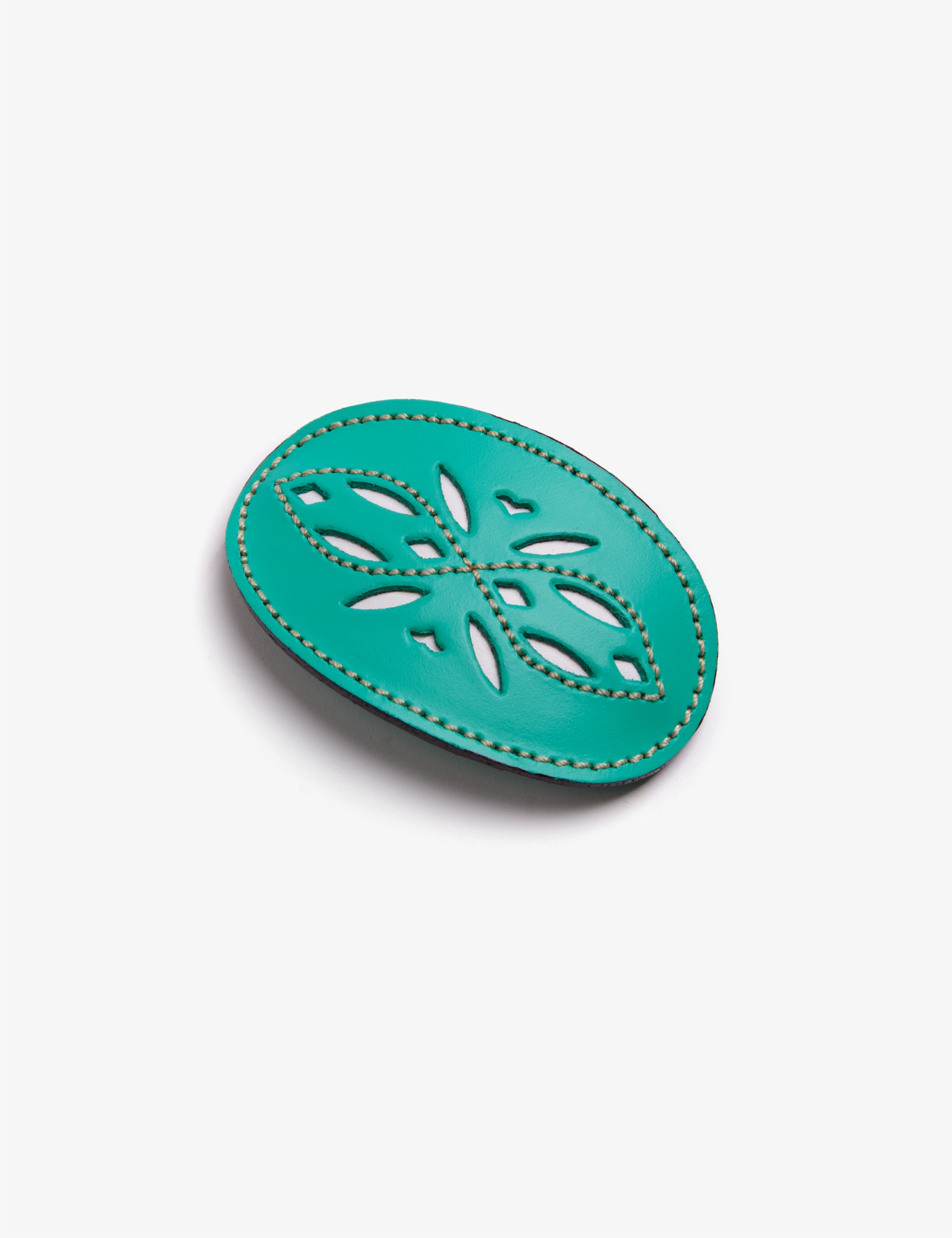 Discontinued - Oval Punched Detail Hair Clip