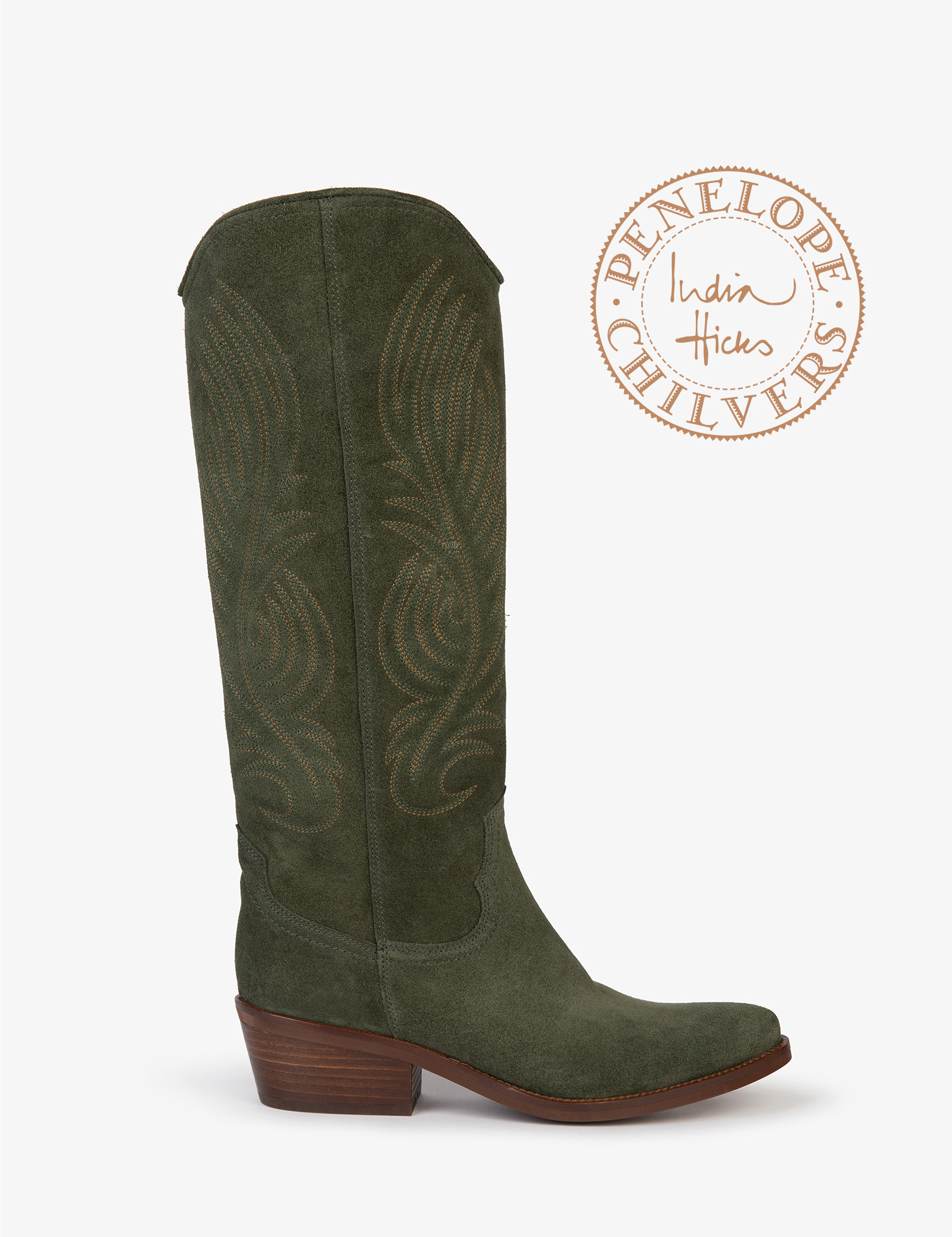 The Grove Suede Embroidered Boot