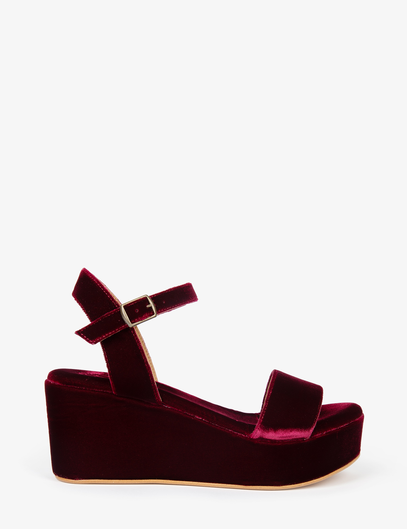 Girasol Velvet Platform Sandal
