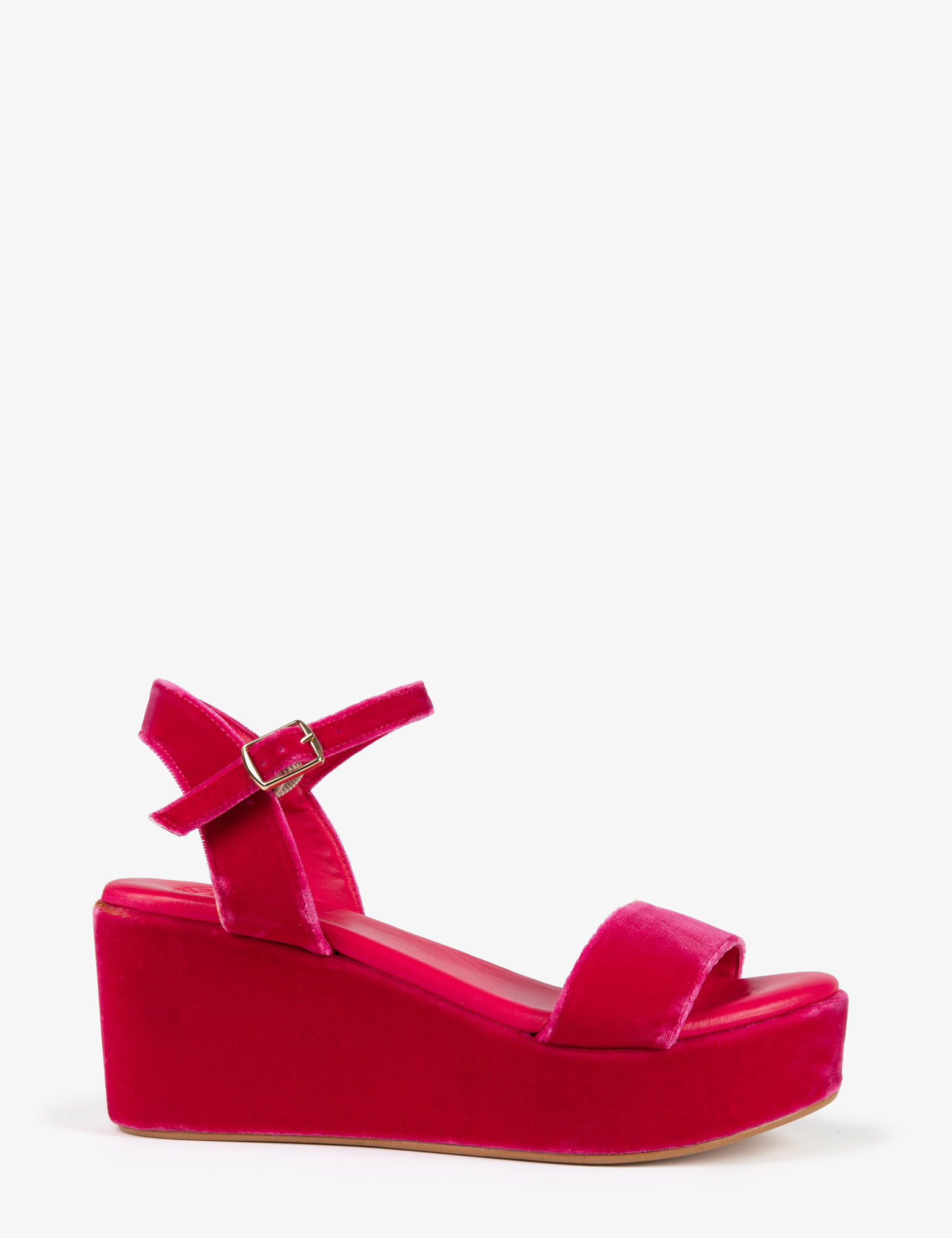 Girasol Velvet Platform Sandal