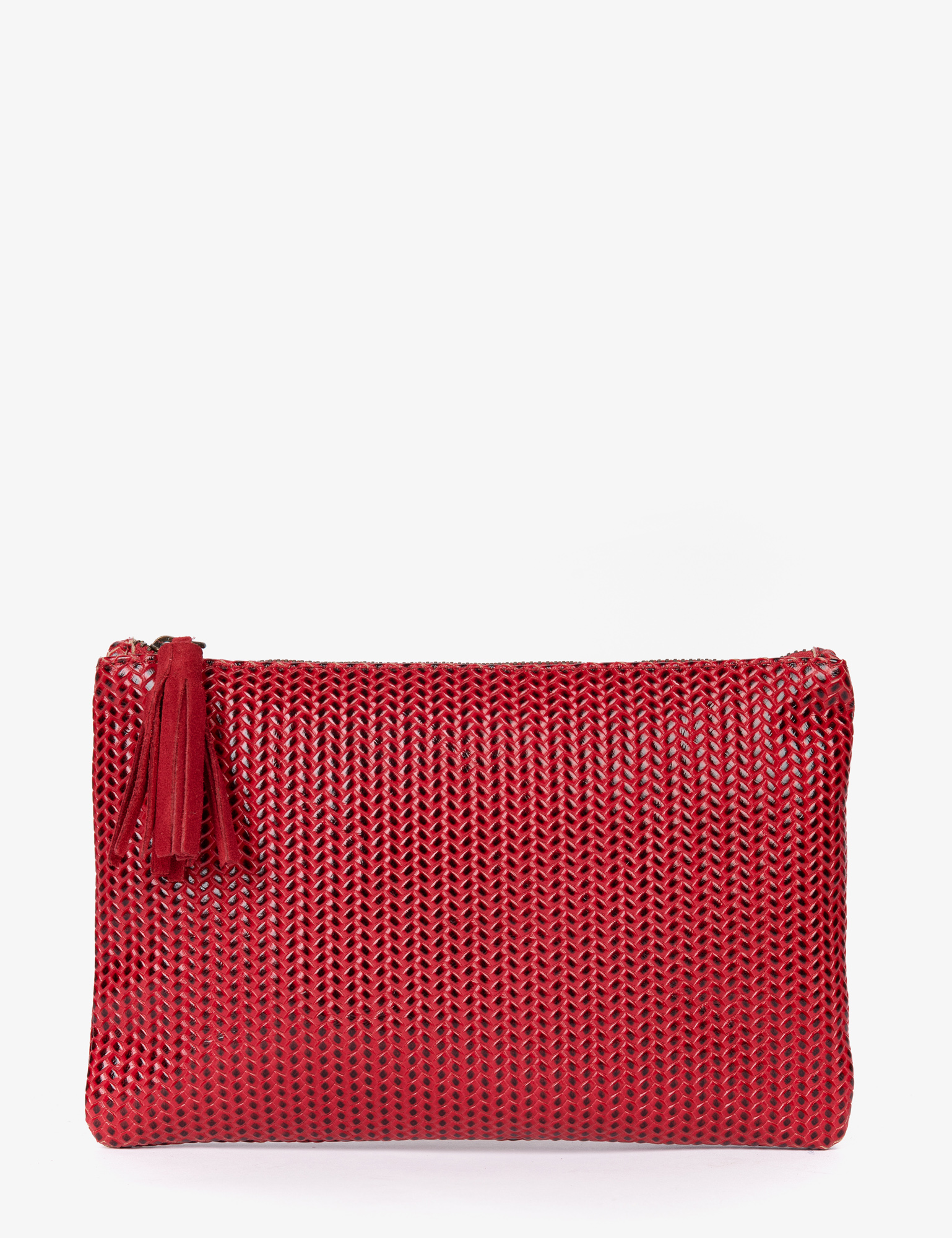 Mid Woven Effect Clutch